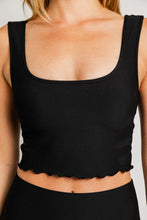 Load image into Gallery viewer, Leilani Lettuce Hem Crop Top & Bell Bottom Legging Set