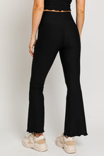 Load image into Gallery viewer, Leilani Lettuce Hem Crop Top & Bell Bottom Legging Set