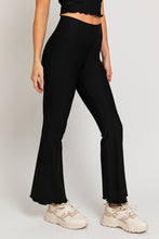 Load image into Gallery viewer, Leilani Lettuce Hem Crop Top & Bell Bottom Legging Set