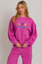 Load image into Gallery viewer, Noelle "Happy Holidays" Crewneck Sweatshirt and Cargo Sweatpants Set