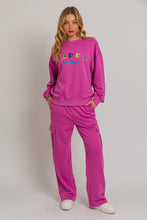 Load image into Gallery viewer, Noelle "Happy Holidays" Crewneck Sweatshirt and Cargo Sweatpants Set