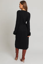 Load image into Gallery viewer, Sabrina Fur Cuff Long Sweater Cardigan