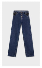 Load image into Gallery viewer, Mariposa High Waist Butterfly Embroidered Wide-Leg Jeans