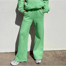 Load image into Gallery viewer, Lexi Hooded Zip Up Sweatshirt and Wide Leg Pant Set