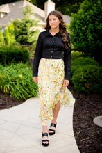 Load image into Gallery viewer, The Francesca Floral Print Ruffle Overlap Midi Skirt - Dawn & Renée Boutique