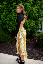 Load image into Gallery viewer, The Francesca Floral Print Ruffle Overlap Midi Skirt - Dawn & Renée Boutique