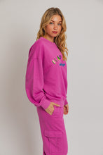 Load image into Gallery viewer, Noelle &quot;Happy Holidays&quot; Crewneck Sweatshirt and Cargo Sweatpants Set
