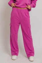 Load image into Gallery viewer, Noelle &quot;Happy Holidays&quot; Crewneck Sweatshirt and Cargo Sweatpants Set
