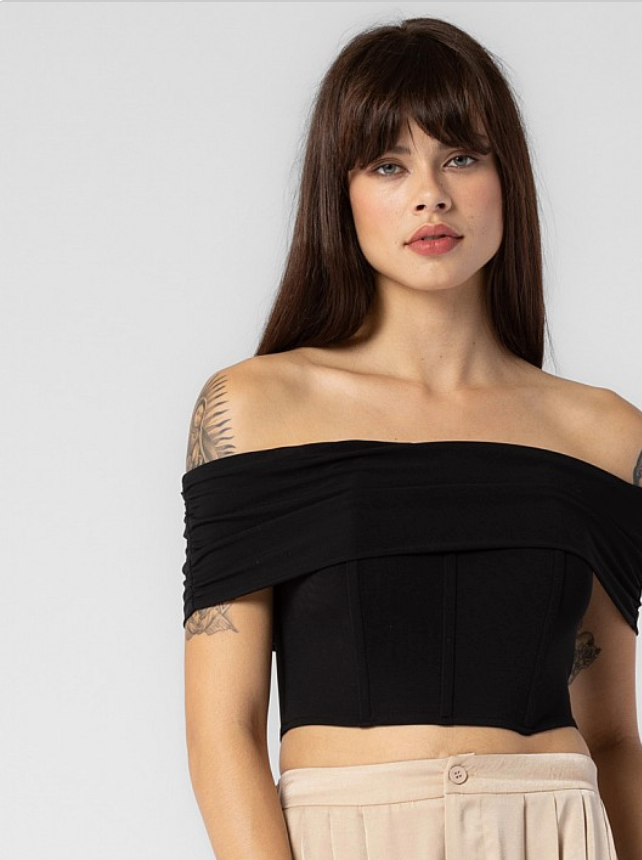 Elena Off The Shoulder Corset Top