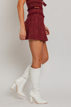 Load image into Gallery viewer, Blair Tweed Strapless Top and Pleated Mini Skirt Set
