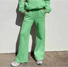 Load image into Gallery viewer, Lexi Hooded Zip Up Sweatshirt and Wide Leg Pant Set
