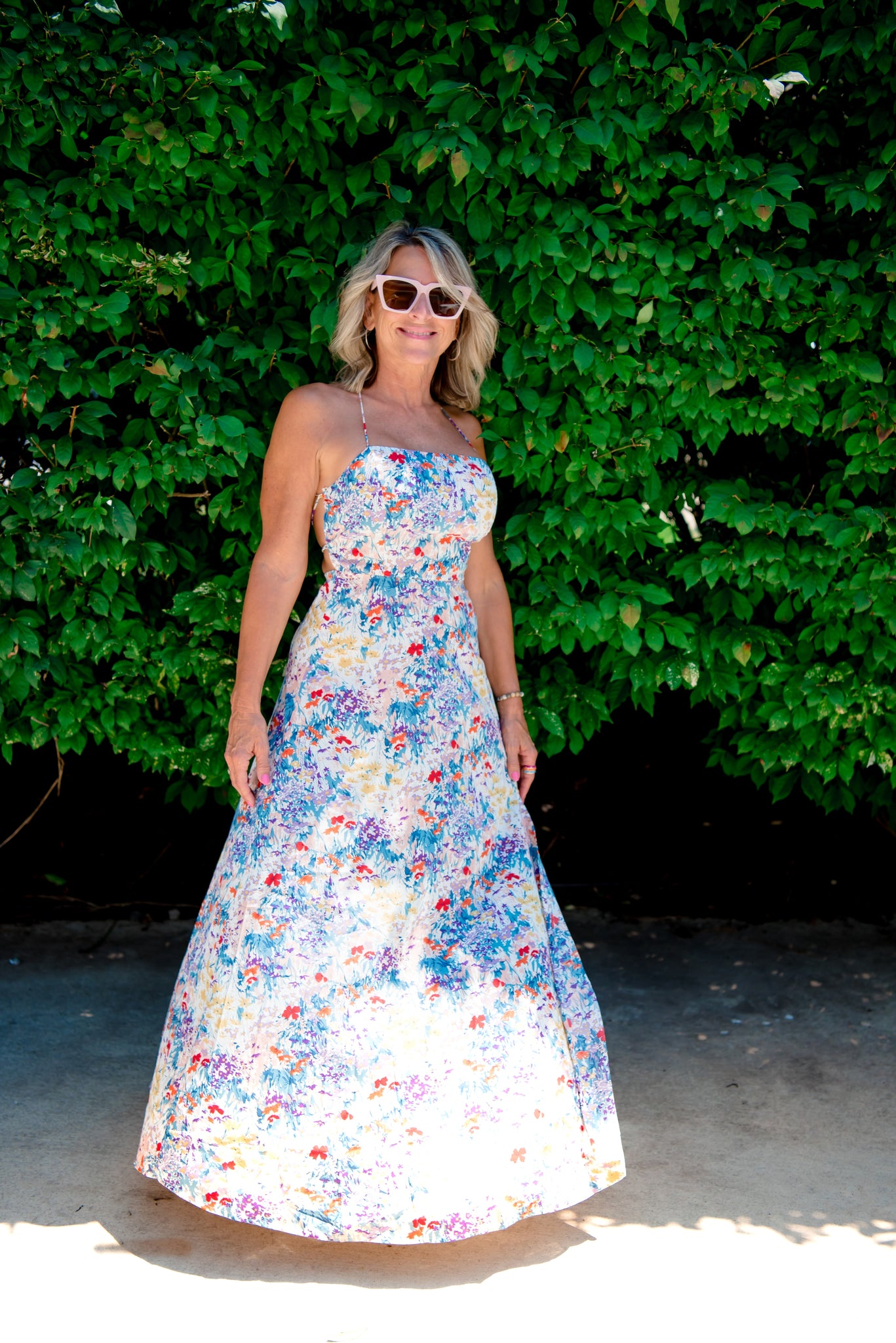 Olivia Lace Up Backless Maxi Dress  Dawn and Rene Boutique
