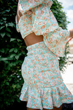 Load image into Gallery viewer, The Adriana Floral Smocked Crop Top and Skirt Set - Dawn &amp; Renée Boutique
