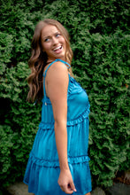 Load image into Gallery viewer, The Sadie Satin Ruffle Mini Dress - Dawn &amp; Renée Boutique
