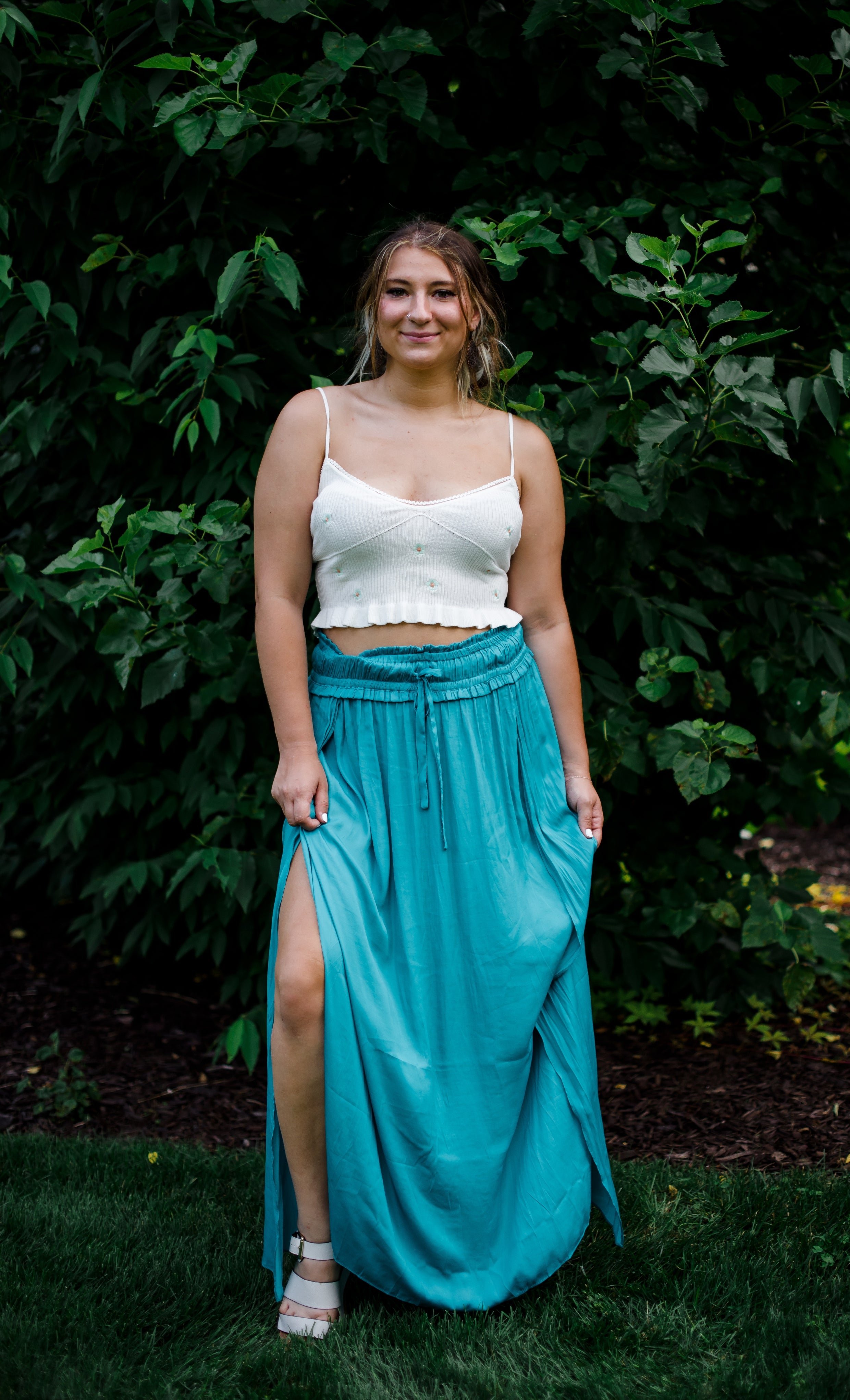 The Marabelle Silky Maxi Skirt - Dawn & Renée Boutique