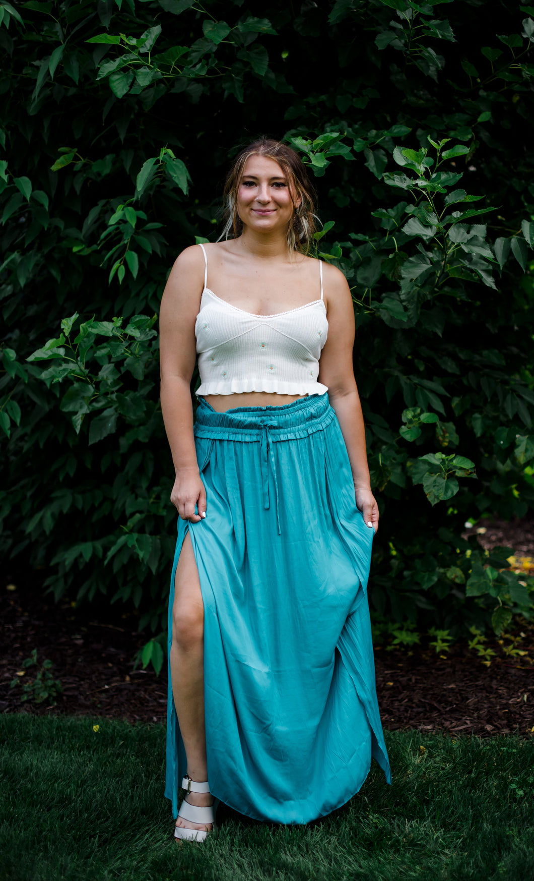 The Marabelle Silky Maxi Skirt - Dawn & Renée Boutique