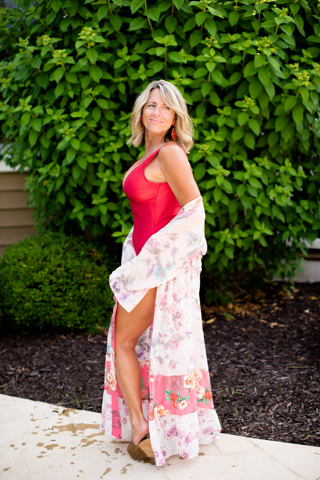 The Rhiannon Floral Kaftan Robe - Dawn & Renée Boutique