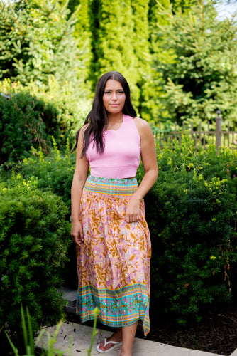 The Aura Floral Print Maxi Skirt - Dawn & Renée Boutique