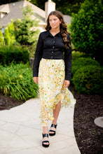 Load image into Gallery viewer, The Francesca Floral Print Ruffle Overlap Midi Skirt - Dawn &amp; Renée Boutique
