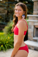 Load image into Gallery viewer, The Scarlett Shine One Shoulder Bikini Top - Dawn &amp; Renée Boutique
