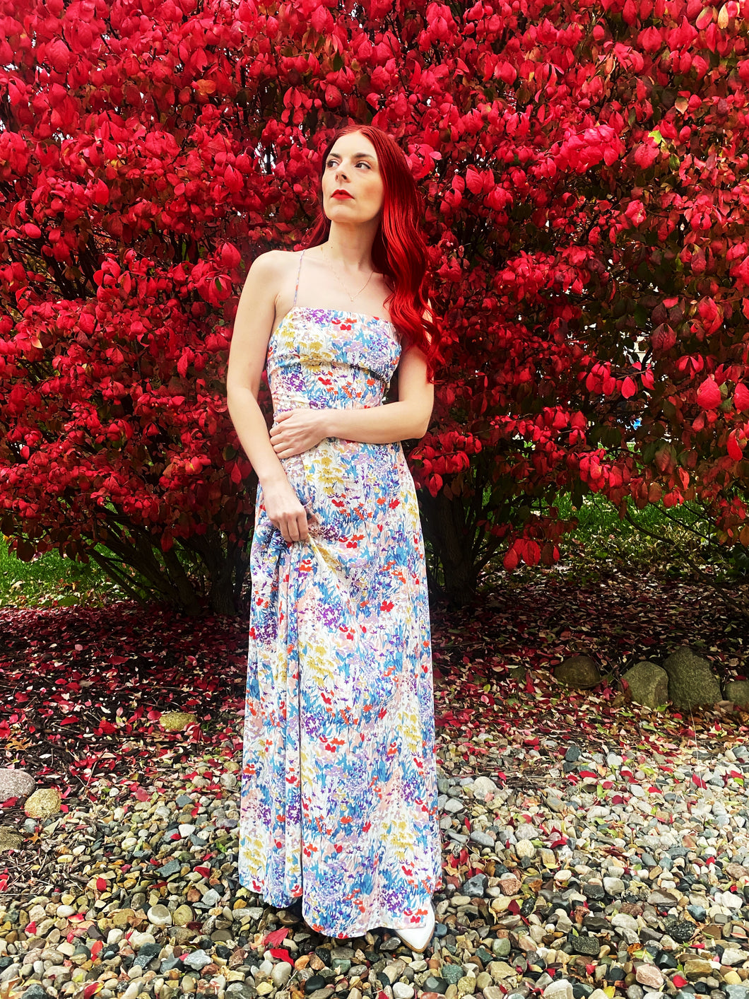 The Olivia Lace Up Backless Maxi Dress - Dawn & Renée Boutique