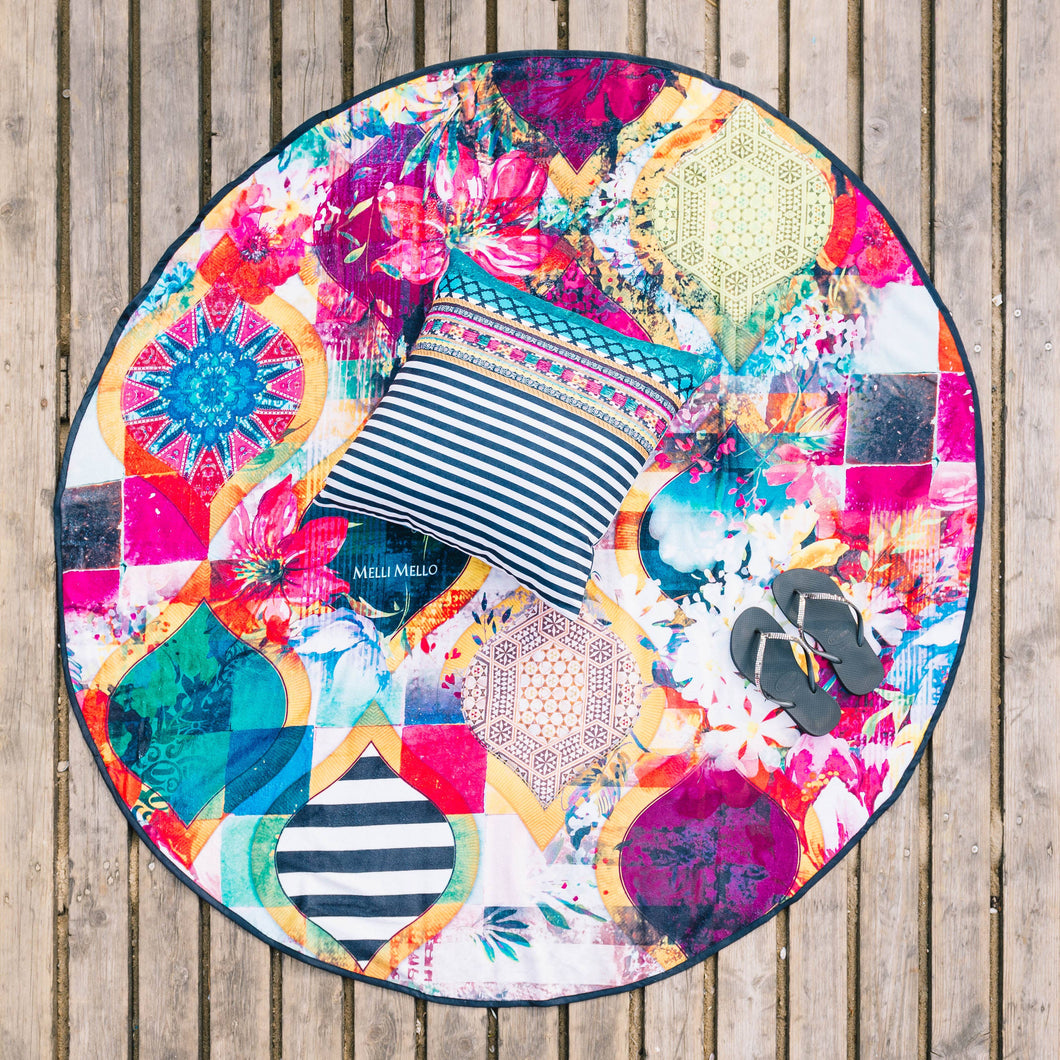 Rikka round beach towel - Dawn & Renée Boutique
